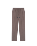 DRÔLE DE MONSIEUR Elastic Waist Flannel Pants - Light Brown