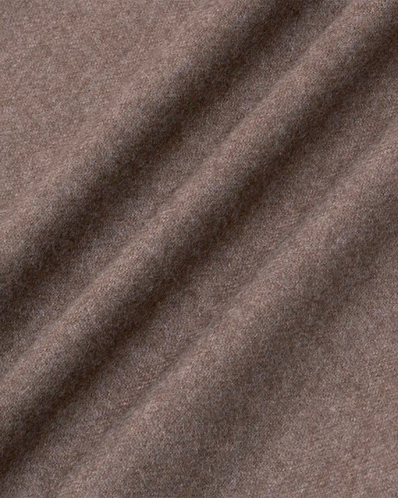 DRÔLE DE MONSIEUR Elastic Waist Flannel Pants - Light Brown