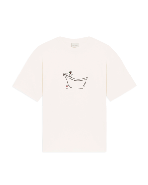 DRÔLE DE MONSIEUR Wine Bath T-shirt - Off White