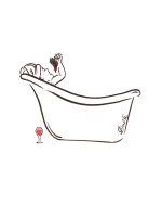 DRÔLE DE MONSIEUR Wine Bath T-shirt - Off White