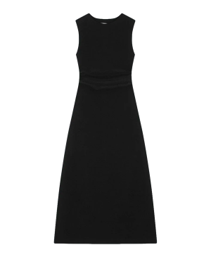 BIRROT Lay2 Drape Dress - Anthracite
