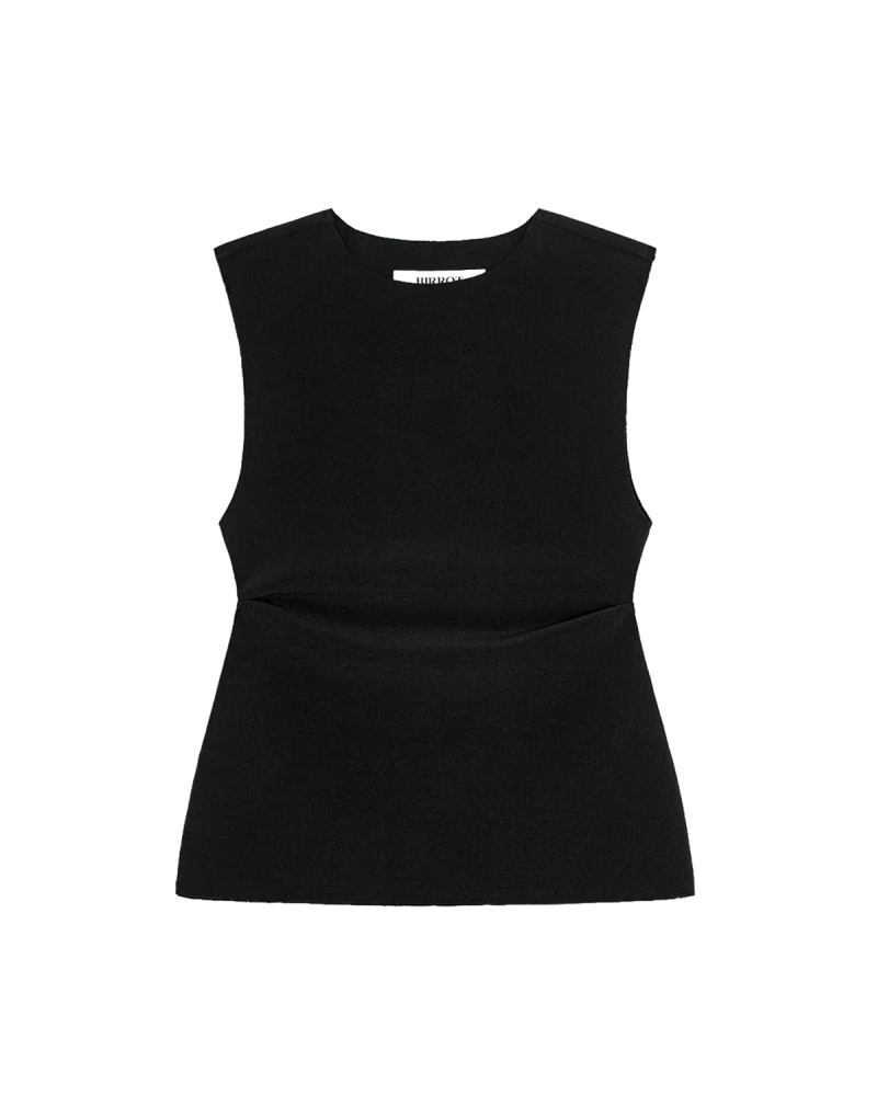 Birrot Lay2 Drape Top - Anthracite
