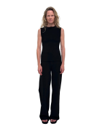 Birrot Lay2 Drape Top - Anthracite