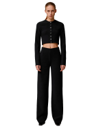 BIRROT Lay2 Straight Trouser - Anthracite
