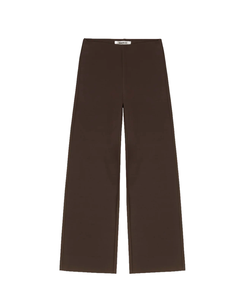 Tegnebræt 1 Birrot Lay2 Straight Trouser - Cocoa Brown