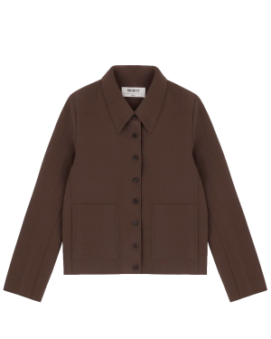 Birrot Lay3 Point Collar Jacket - Cocoa Brown