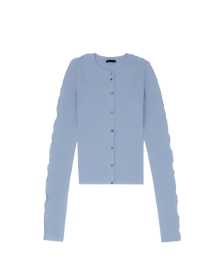 BIRROT Line Cardigan - Air Blue