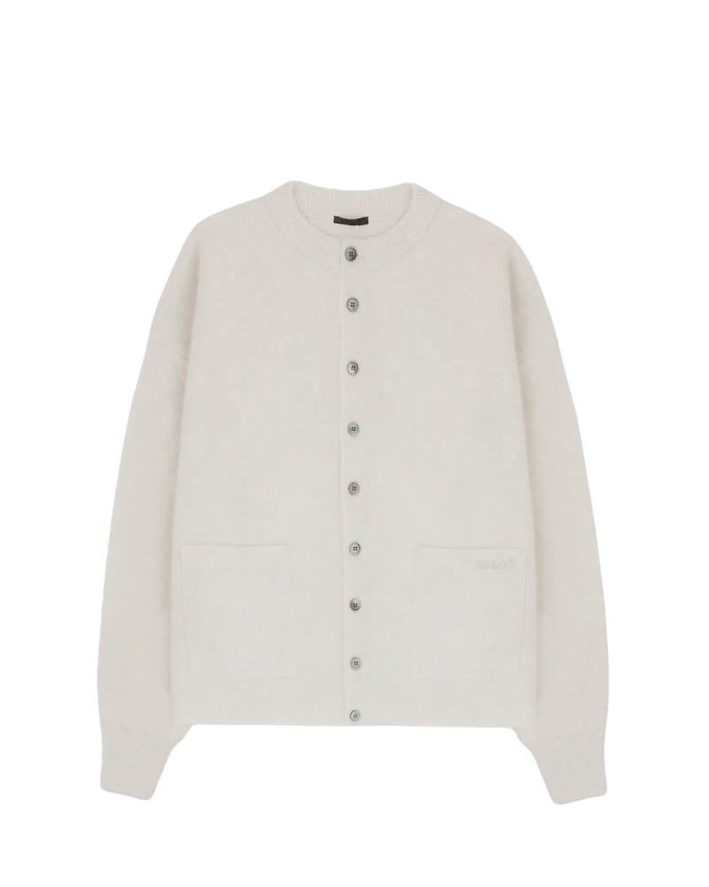 BIRROT Merino Cardigan - Snow