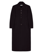 Birrot Single Wool Coat - Black