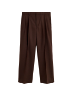 SUNFLOWER Wide Pleated Trousers - Brown