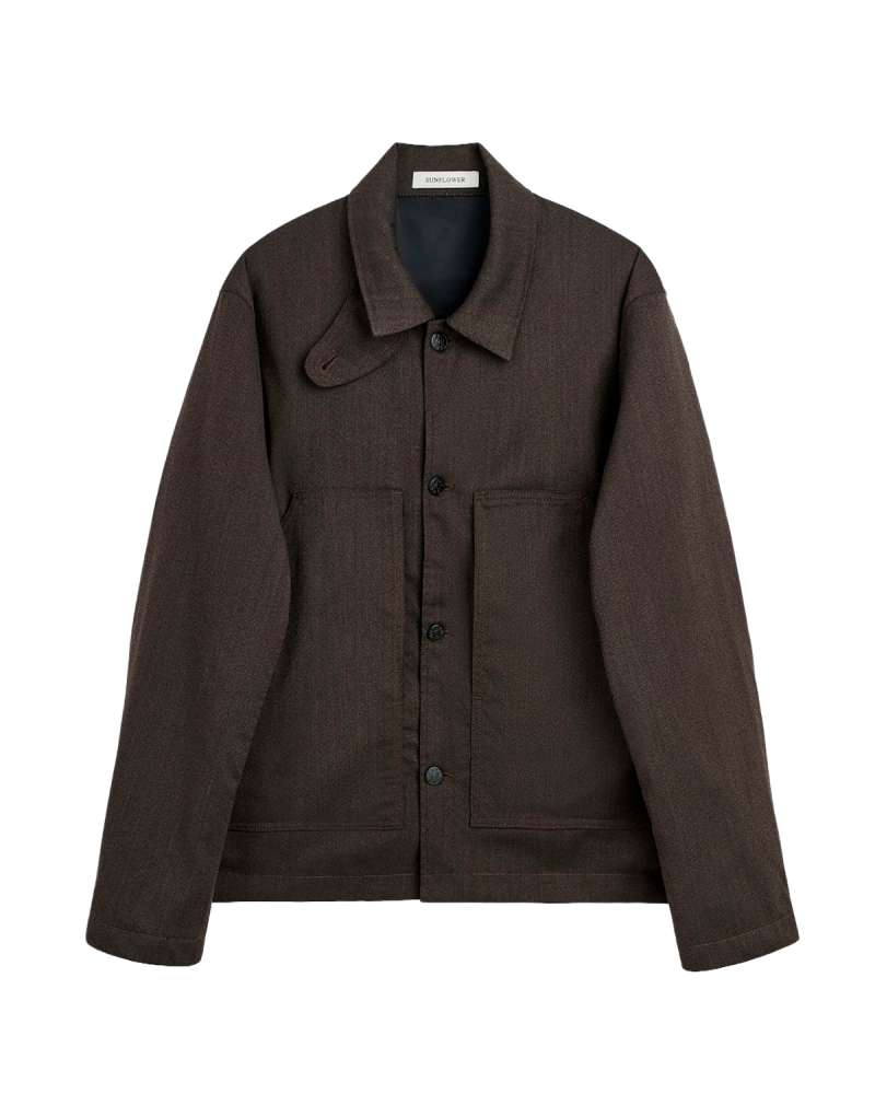 Tegnebræt 1 SUNFLOWER Labour Jacket Wool Tech - Brown