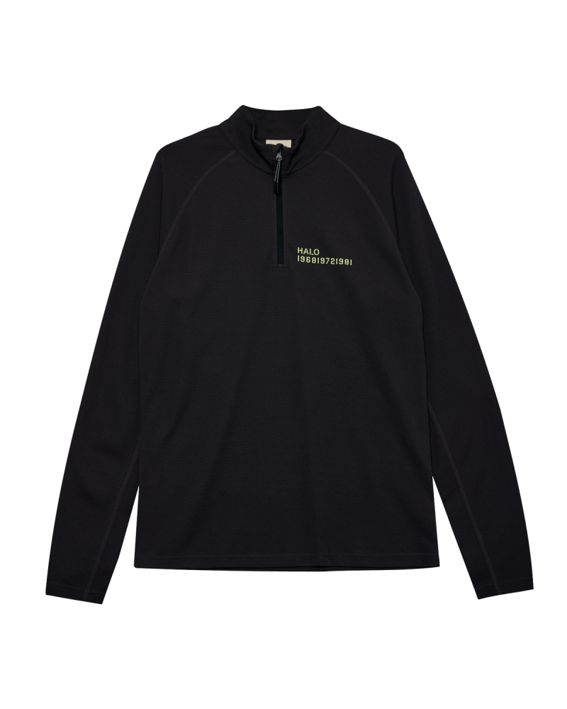 Tegnebræt 1 HALO Sorona Half Zip - Raven/ Shadow Lime