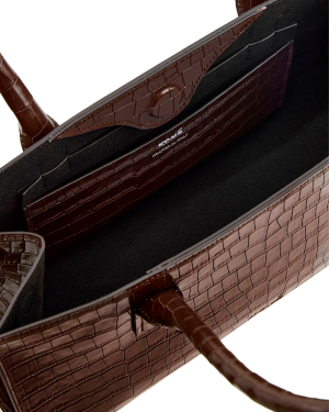 KONÉ Ketty Bag - Dark Brown Croco