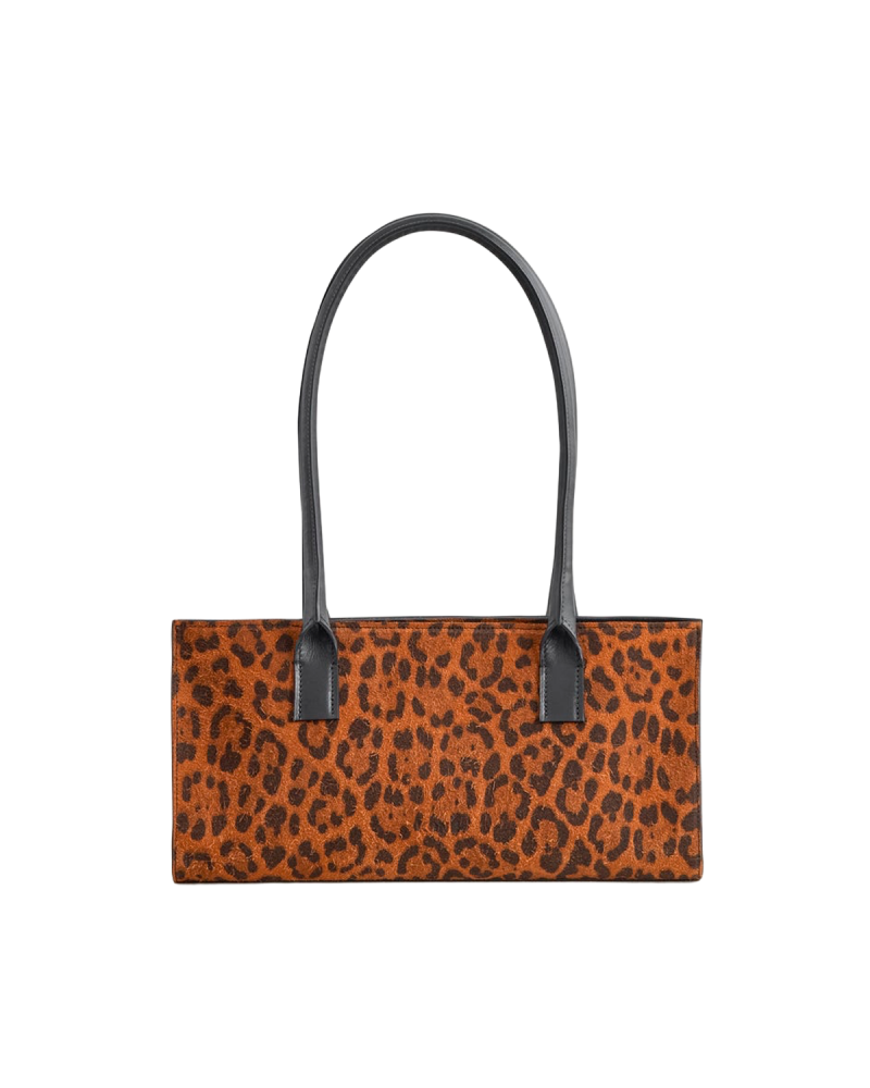 Tegnebræt 1 KONÉ Ketty Mix Bag - Leopard/Black Suede