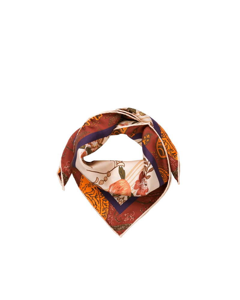 BENEDIKTE UTZON Silk Scarf BU 50x50 - Antique Rose