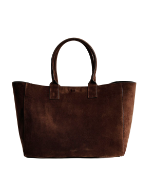 KONÉ Large Fillippo Bag - Suede Palissandro