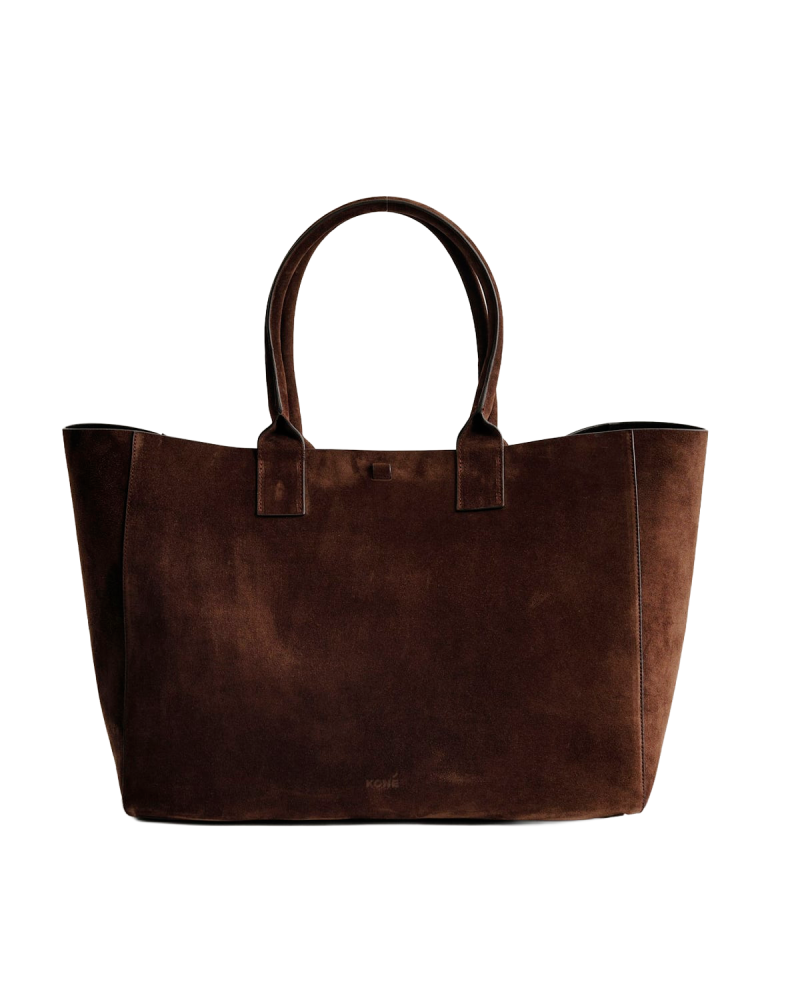 KONÉ Large Fillippo Bag - Suede Palissandro