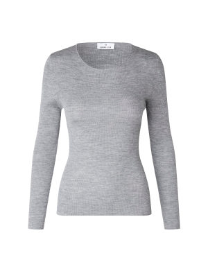 BENEDIKTE UTZON Line Top - Grey Melange
