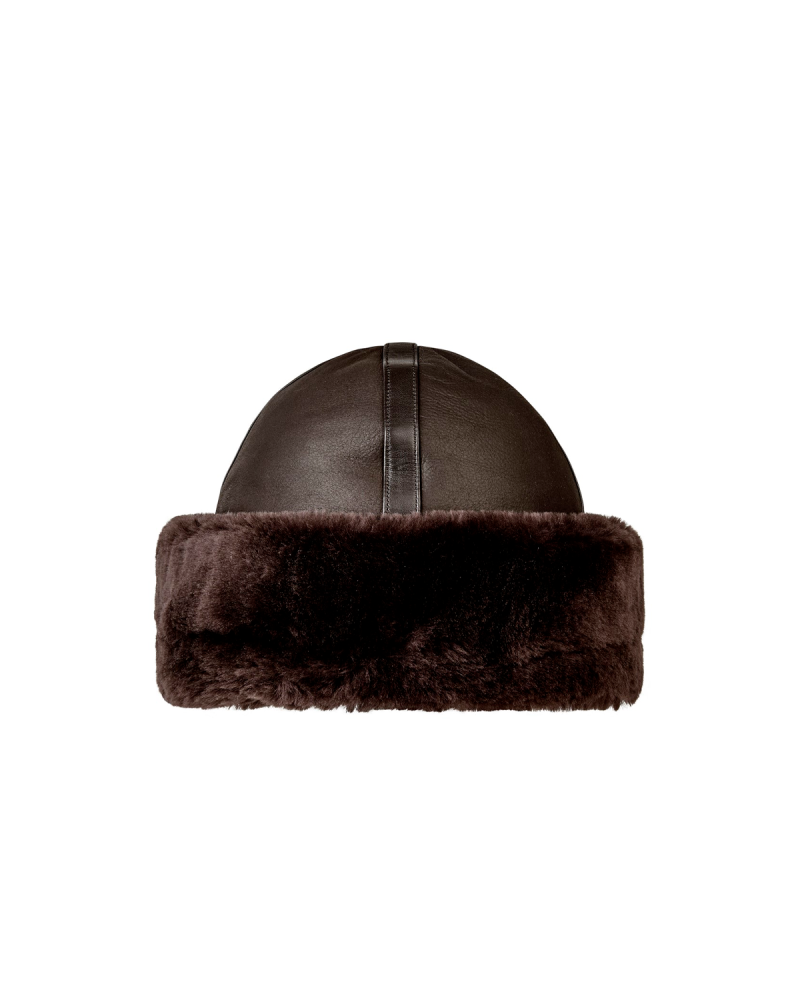 Tegnebræt 1 BENEDIKTE UTZON Sherling Hat - Dark Brown