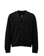CESAR Seaham Boiled Wool Cardigan - Black