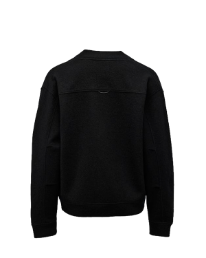 CESAR Seaham Boiled Wool Cardigan - Black