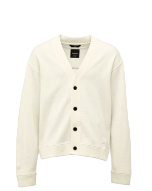 CESAR Seaham Boiled Wool Cardigan - Off White