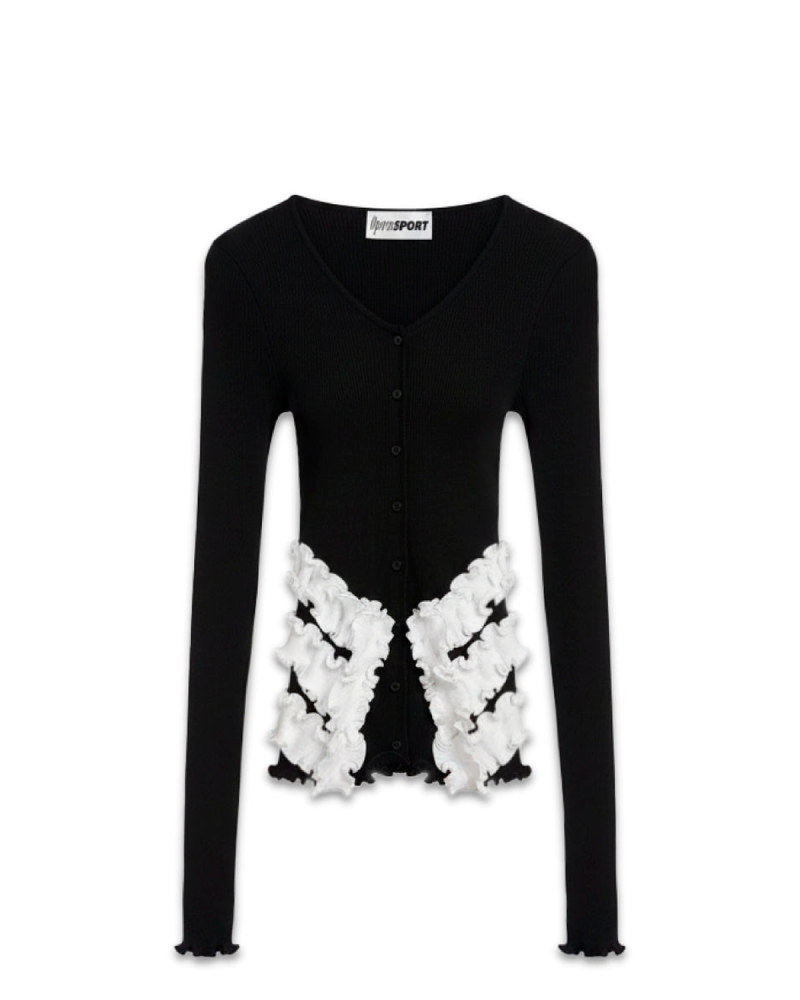 Tegnebræt 1 OperaSport Lana Seamless Cardigan - Black