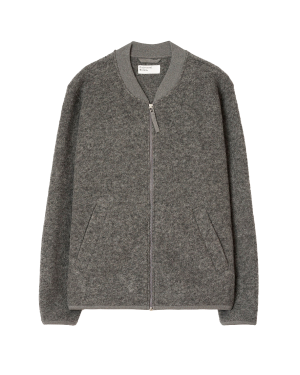 UNIVERSAL WORKS Zip Bomber - Grey Marl