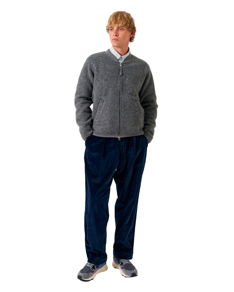 UNIVERSAL WORKS Zip Bomber - Grey Marl