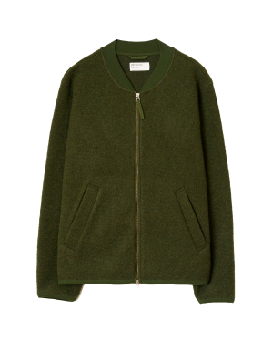 Universal Works Zip Bomber - Olive