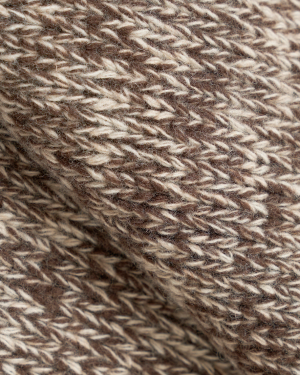UNIVERSAL WORKS Zip Cardigan - Ecru/Brown