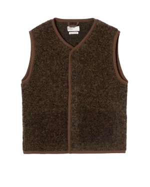 Aiayu Angela Vest Fine Wool - Black Navy