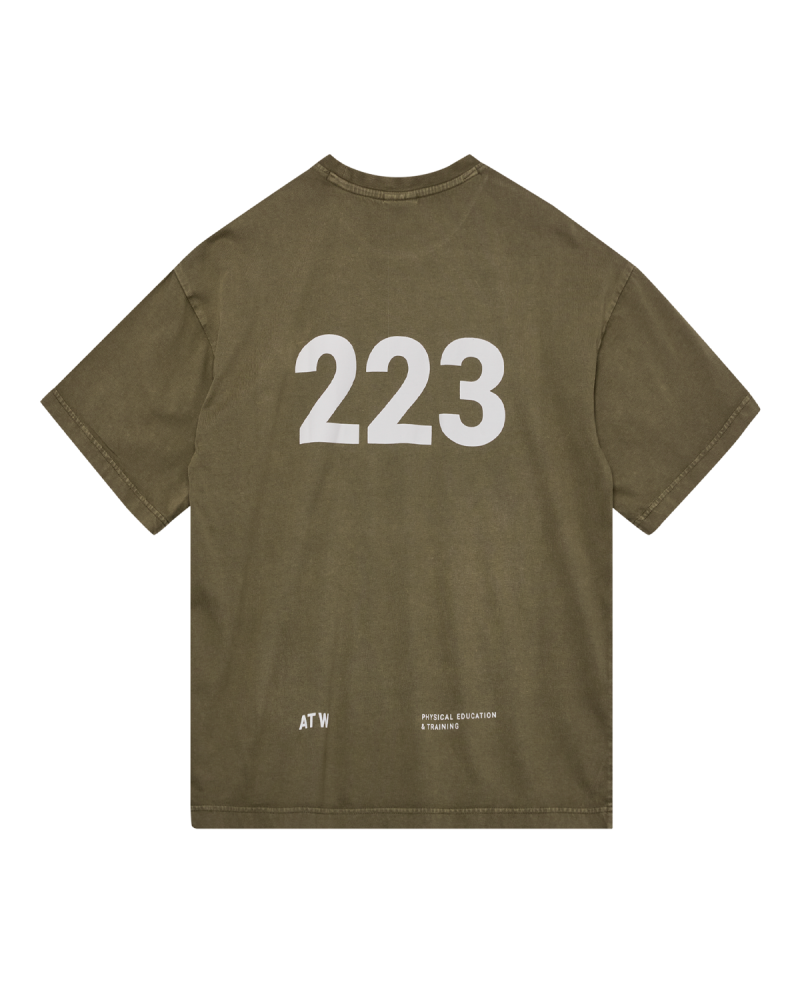HALO Graphic Boxy T-shirt - Capers/Marshmallow