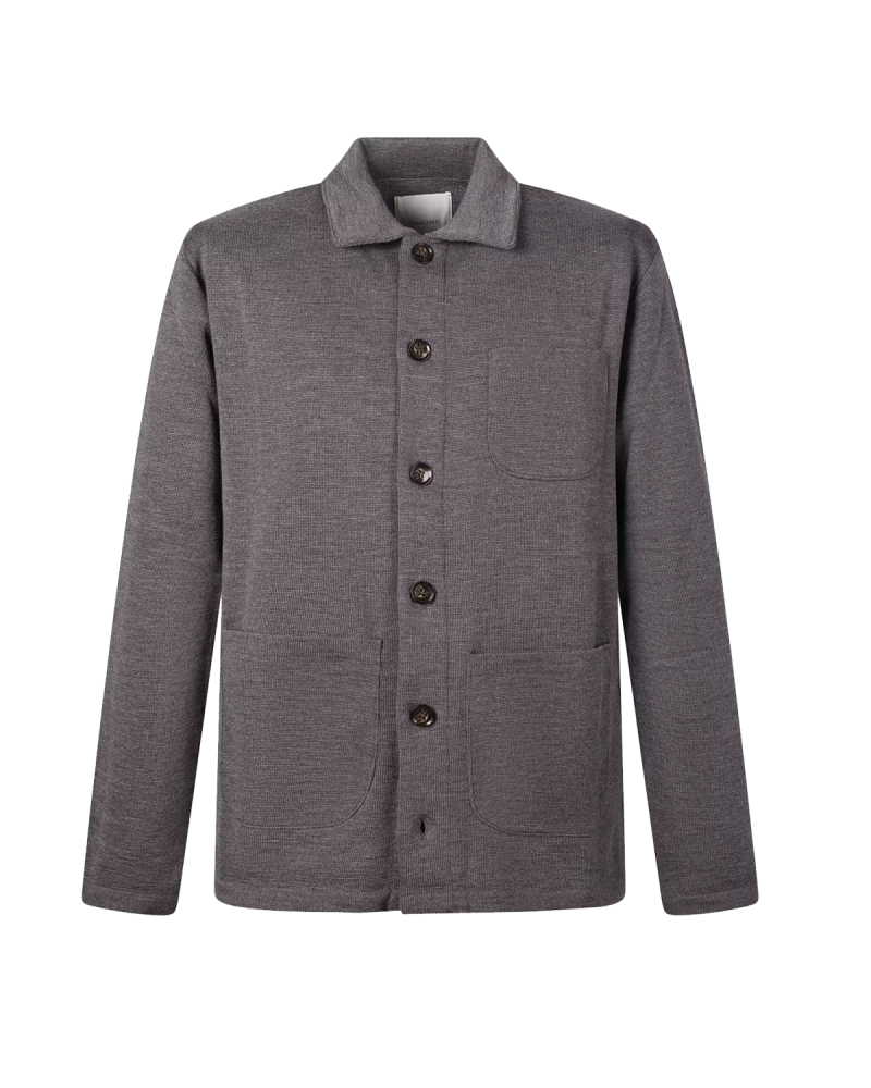 Tegnebræt 1 CAVALIERE JKT Hilding Shacket - Grey