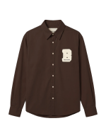 BRAM´S FRUIT Varsity Shirt LS - Brown