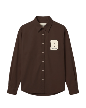 BRAM´S FRUIT Varsity Shirt LS - Brown