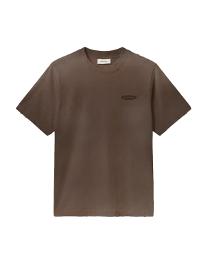 BRAM´S FRUIT Distressed Gardening T-shirt - Brown